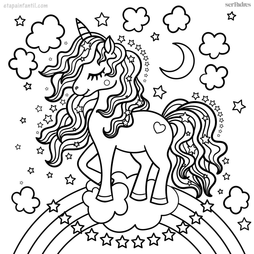 Dibujos de unicornios para colorear