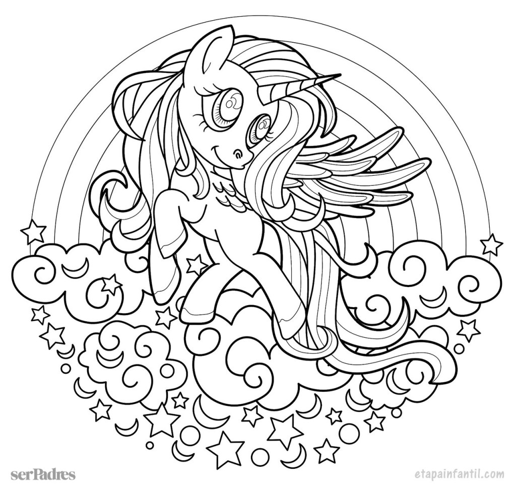 Dibujos de unicornios para colorear