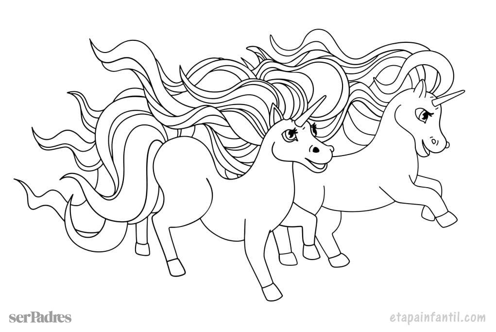 Dibujos de unicornios para colorear