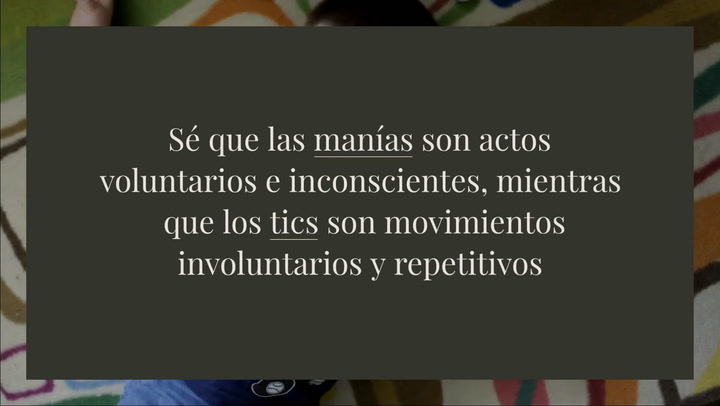 Las manías y los tics en los niños, ¿tienen solución?