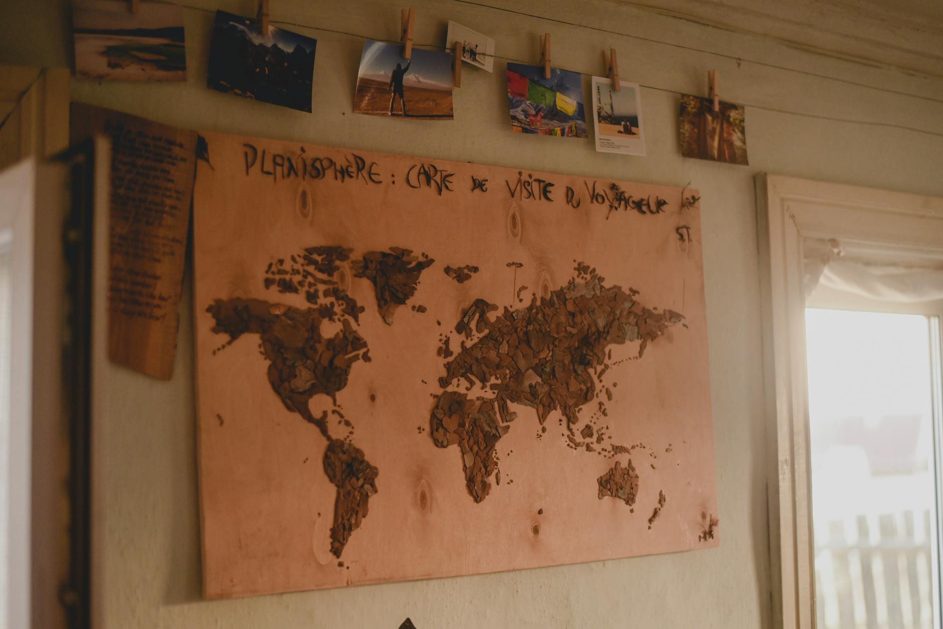 map on the wall