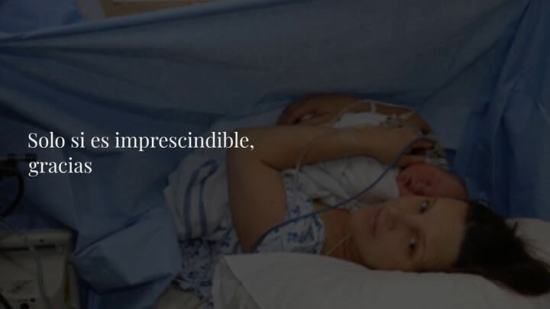 ¿Cesárea programada? Solo si es imprescindible, gracias