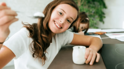 Yogurt natural para niños