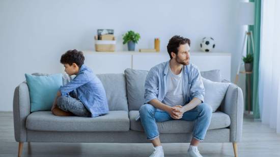 Discusión padre e hijo