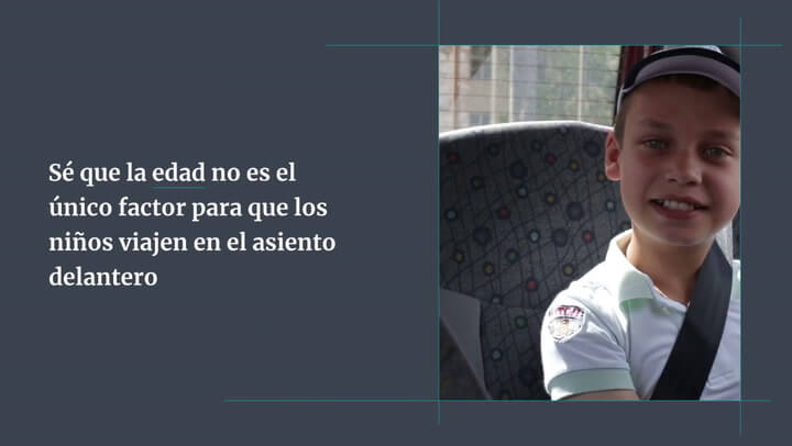 La edad a partir de la que los niños se pueden sentar en el asiento delantero del coche