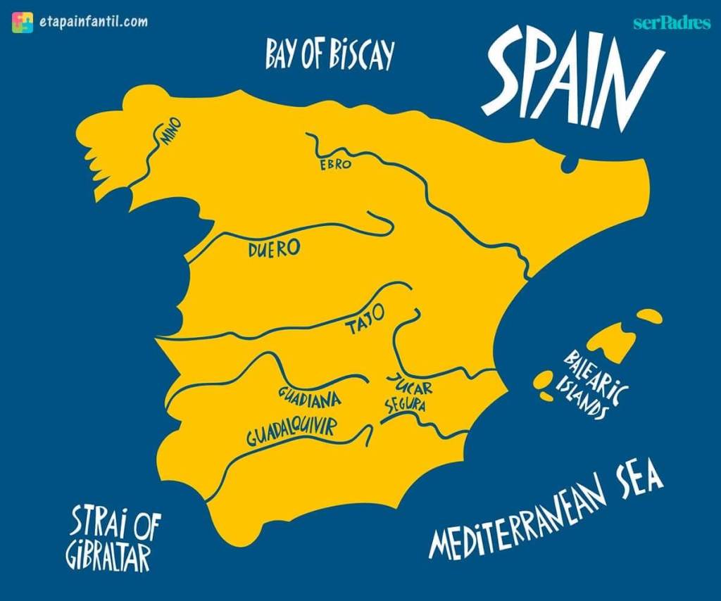 mapas de los ríos de España