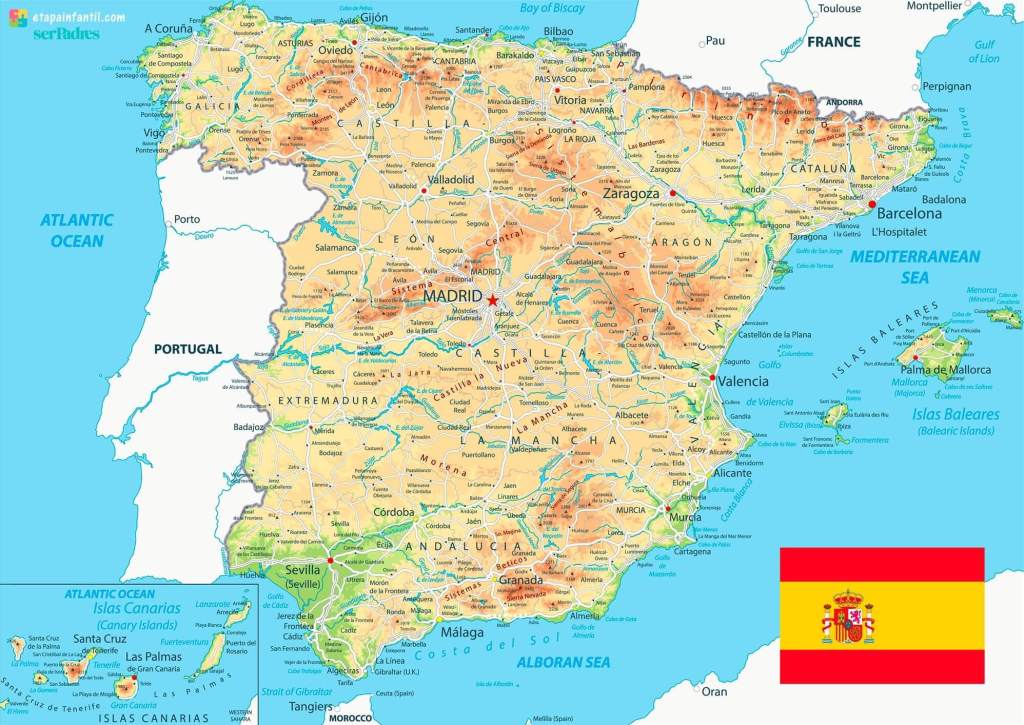 mapas de los ríos de España