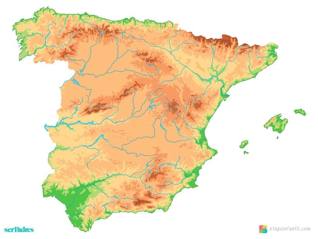 mapas de los ríos de España