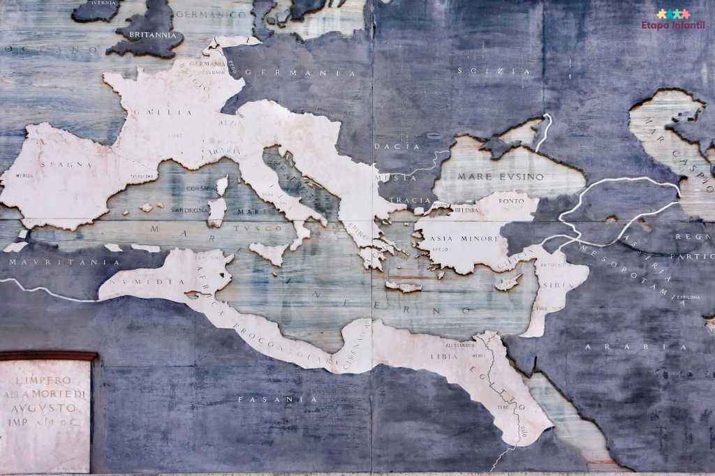 mapas del Imperio romano para niños