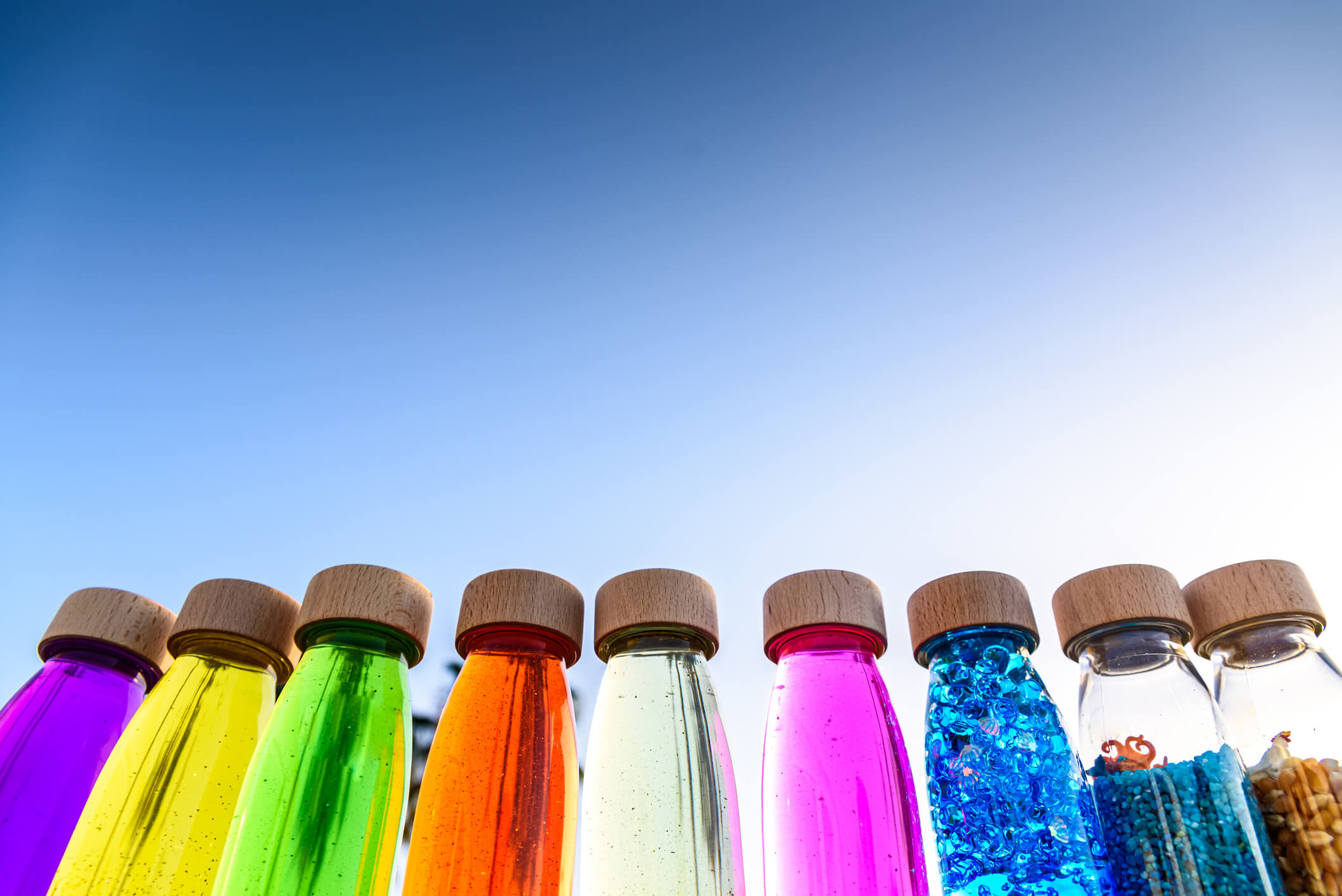 Botellas sensoriales para niños