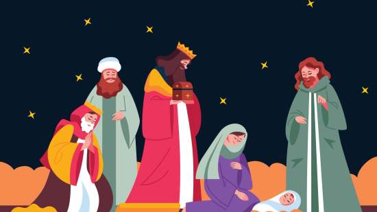 El nacimiento del niño Jesús, una historia de Navidad para contar a los niños