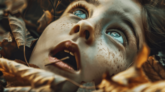niña asustada