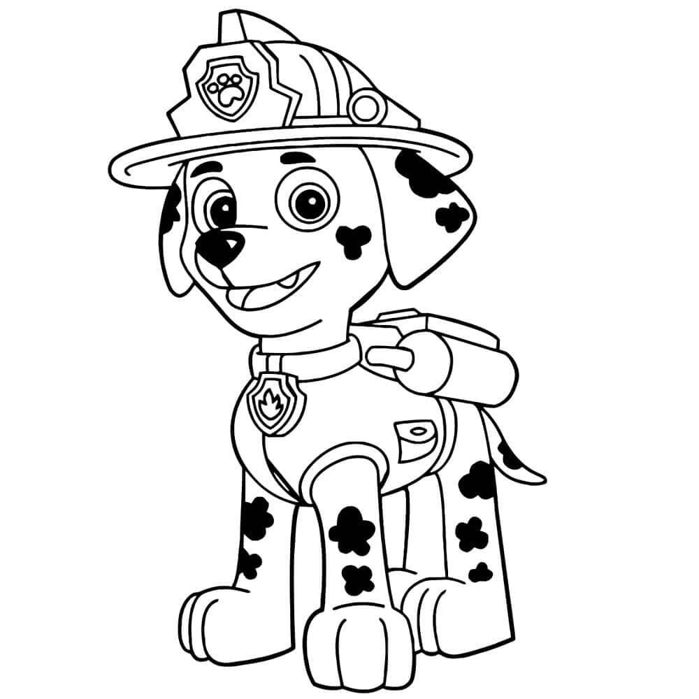 Dibujo-colorear-La-Patrulla-Canina-Marshall