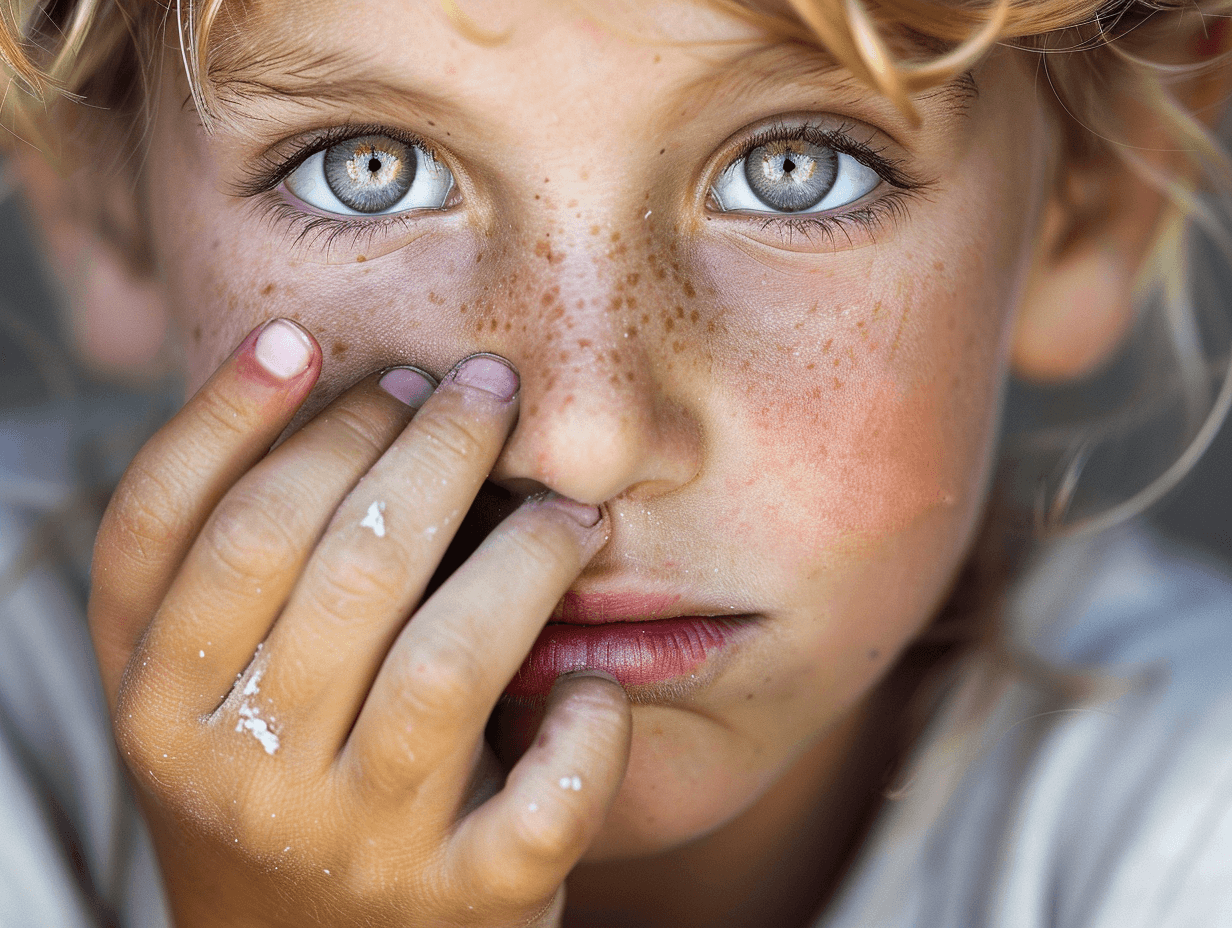 Retrato de un menor de ojos claros