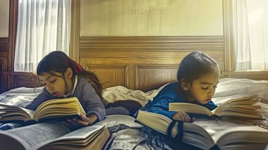 Niñas Leyendo