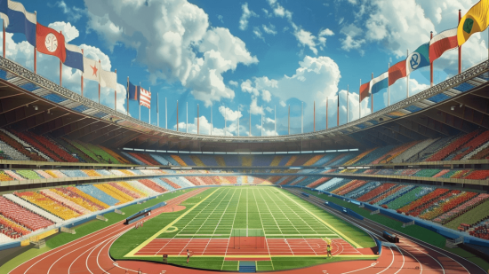 Un estadio polideportivo
