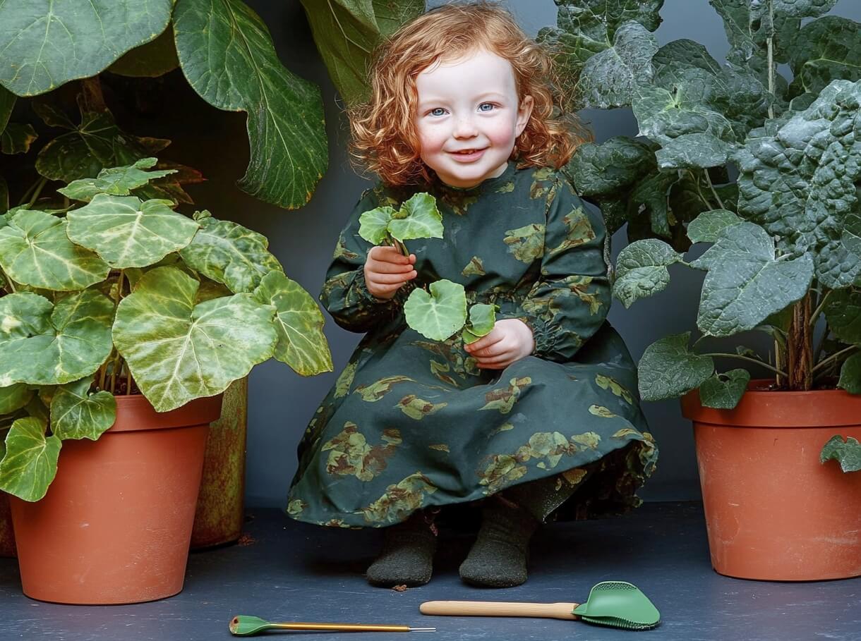 Niña_Plantas