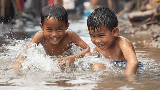Cada vez son más los niños que sufren las consecuencias del cambio climático