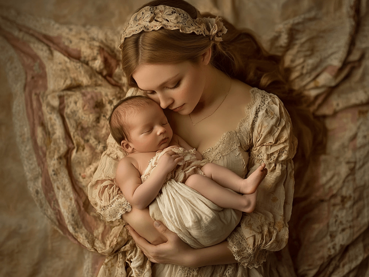 Una madre y su bebé