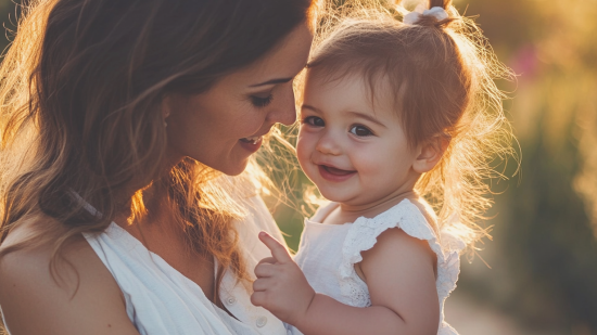Una madre con su hija