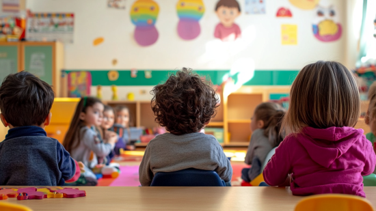 Un aula de educación infantil