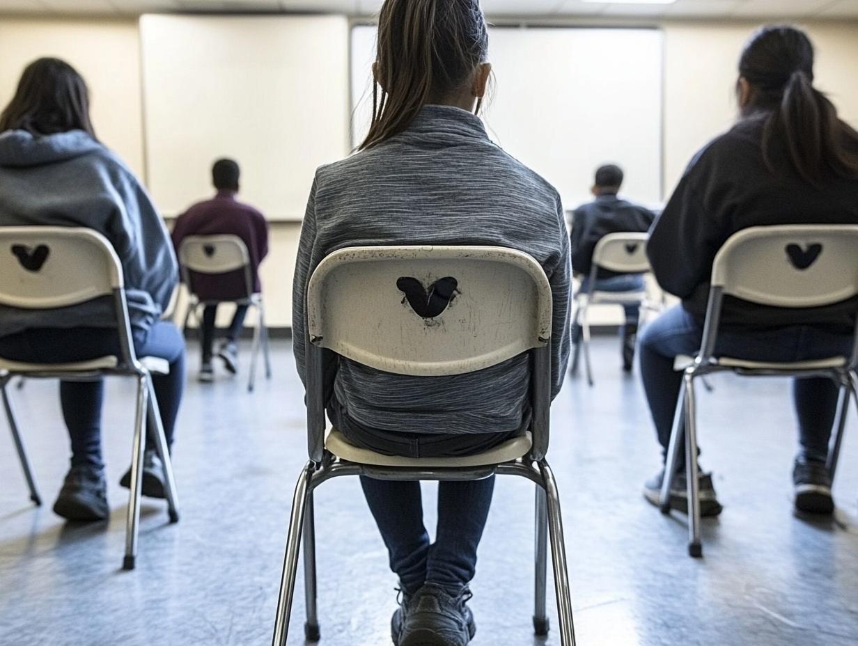 Chicos y chicas en un aula