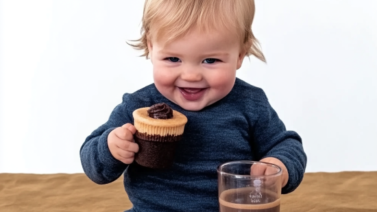 Niño merendando