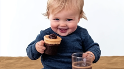 Niño merendando