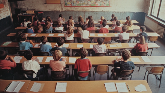 Un aula llena de alumnos y alumnas