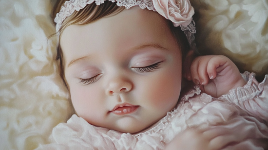 Una niña recién nacida