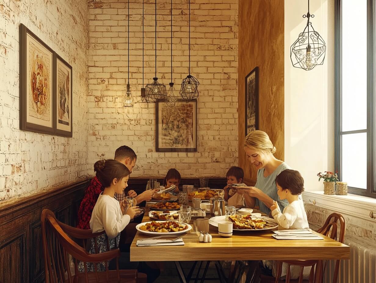 ir con niños a un restaurante