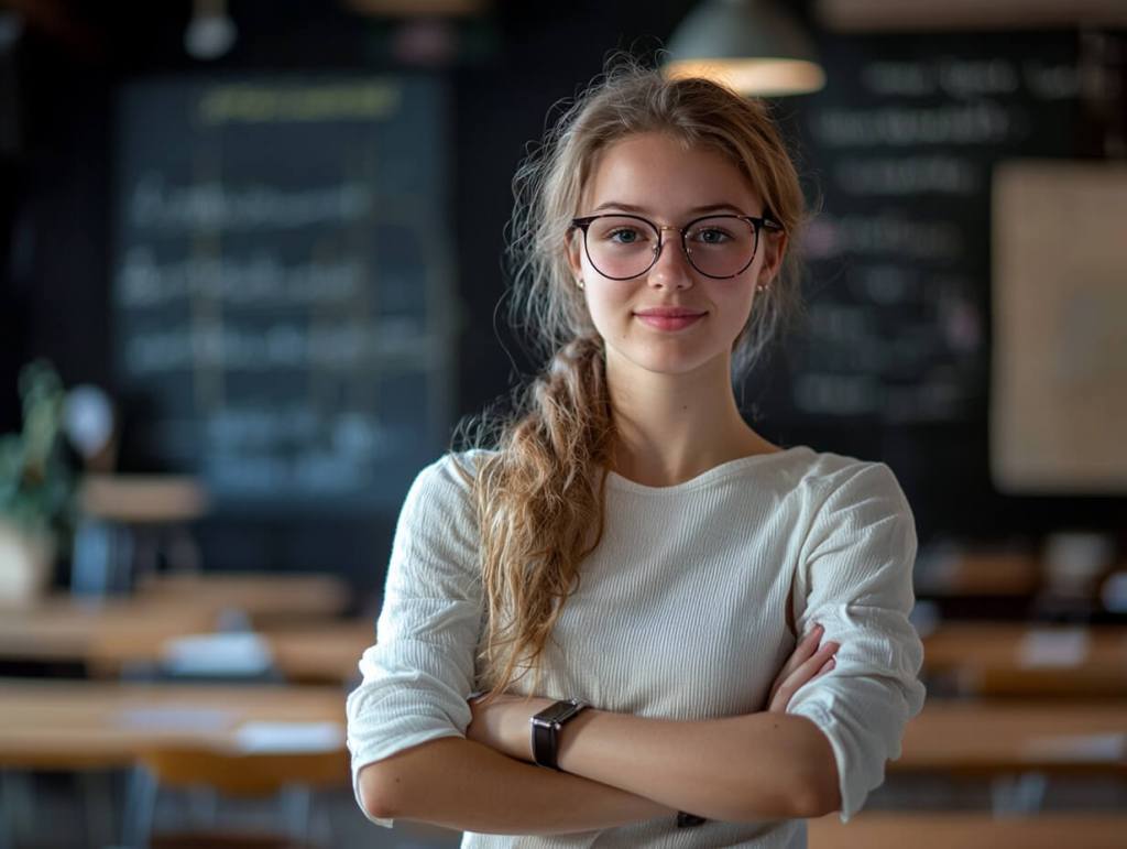 Retrato de una profesora joven