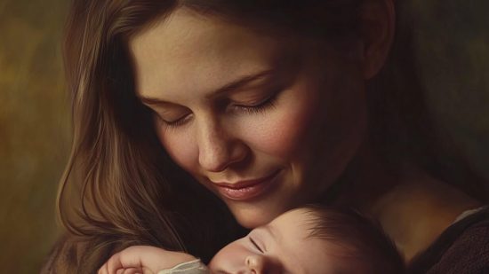 Madre con su bebé - Rubén García