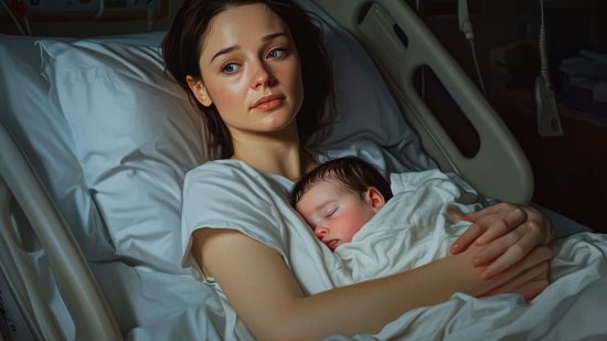 Madre y bebé, en el hospital