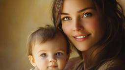 Una madre y su bebé