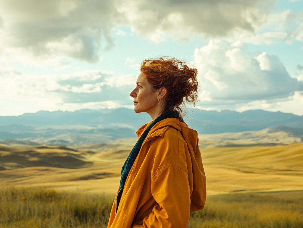 Mujer en el campo - Rubén García