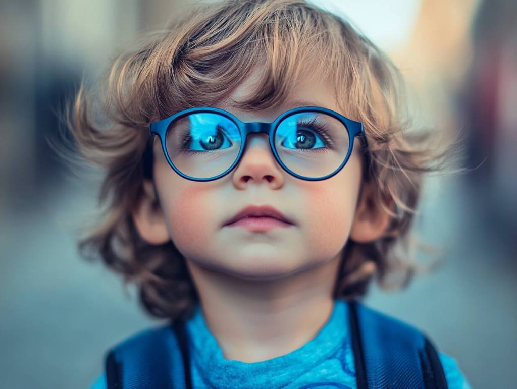 Un niño con gafas mirando con atención (foto: R.G.)