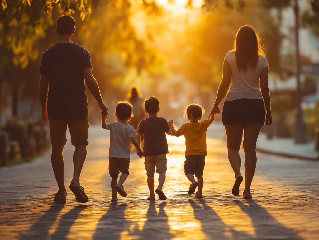 Una familia de paseo (foto: R.G.)