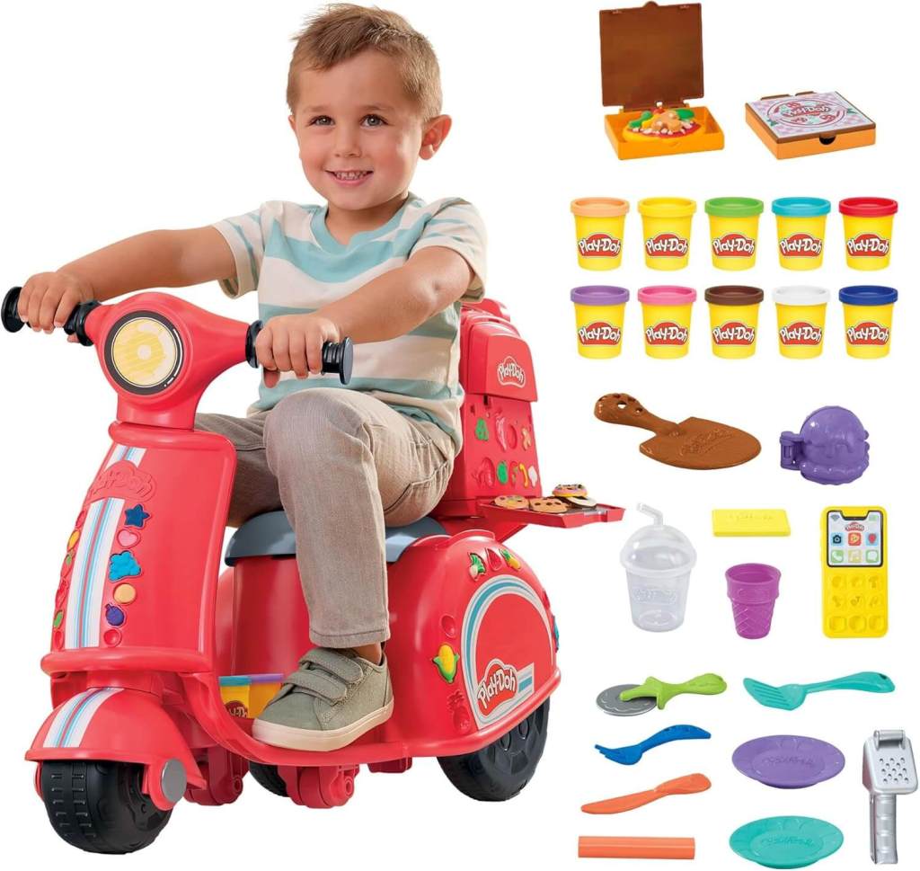Set de plastilina y moto de pizzero