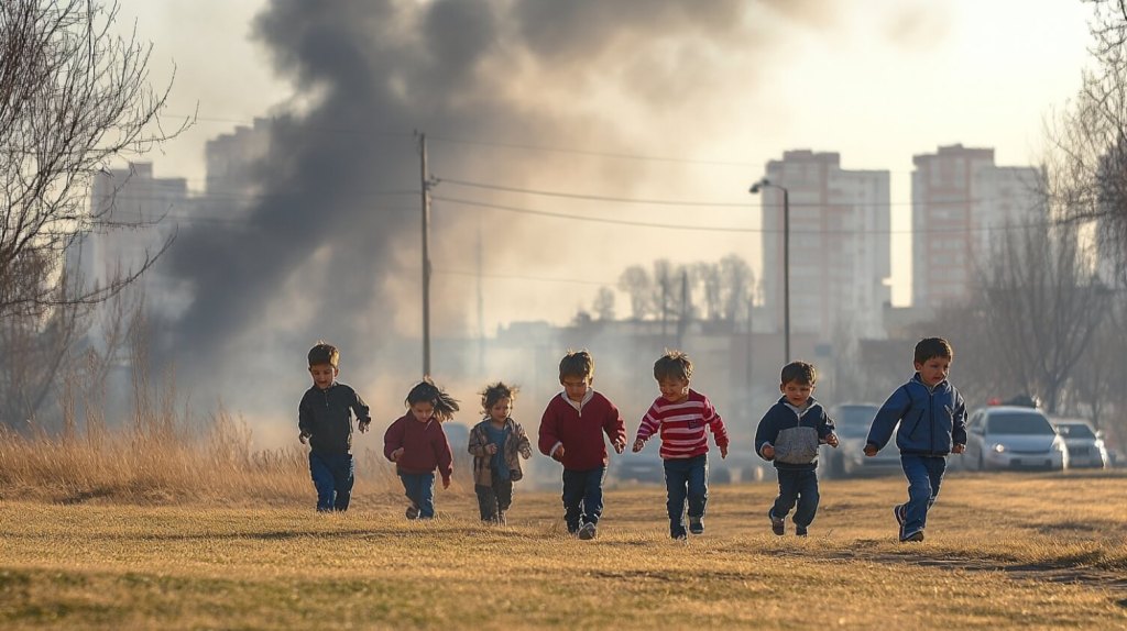 la contaminación del aire y el cerebro de los niños
