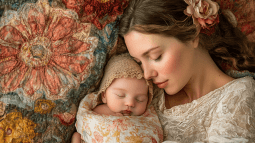 Una madre y su bebé