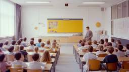 Un aula llena de niños (RG)