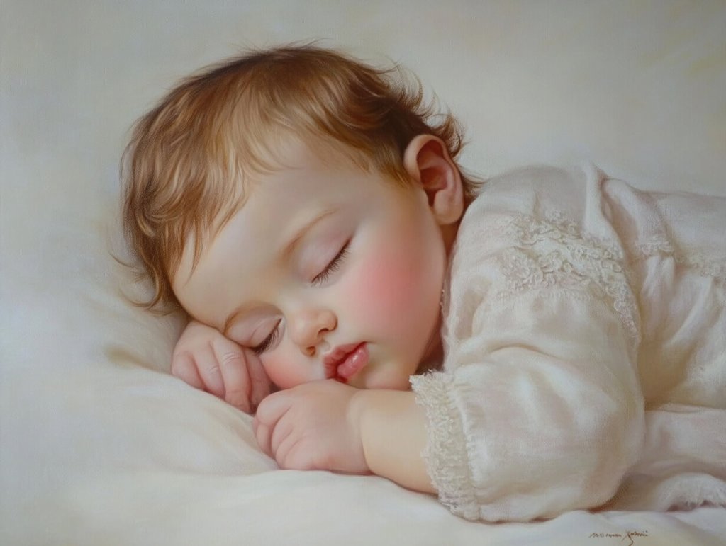 Un bebé dormido