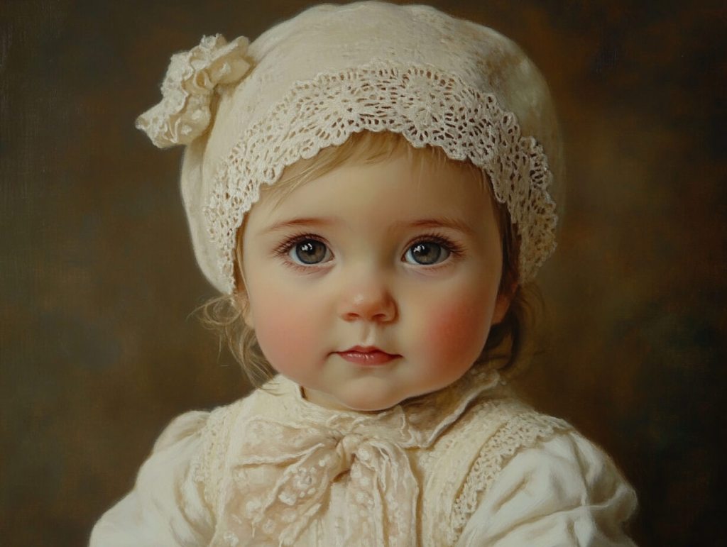 Una niña con gorro