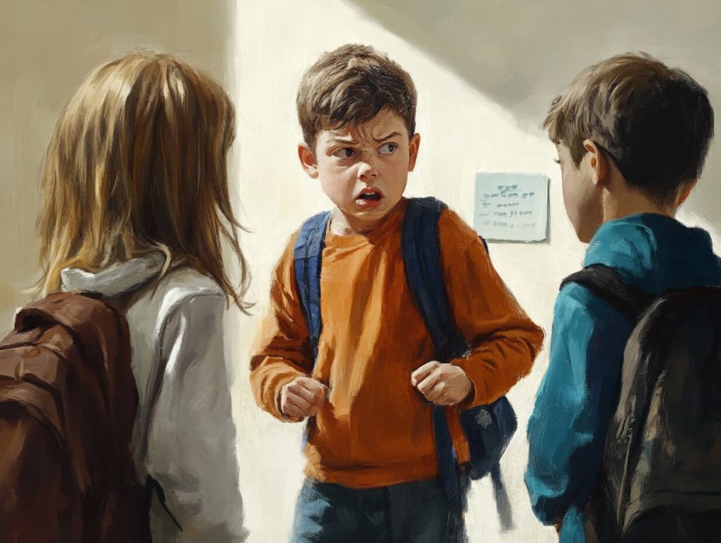 Un niño, sufriendo acosos en el cole