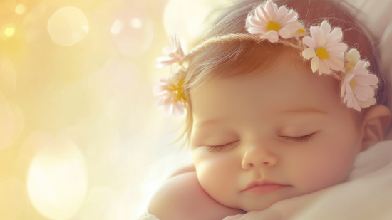 Una niña recién nacida (RG)