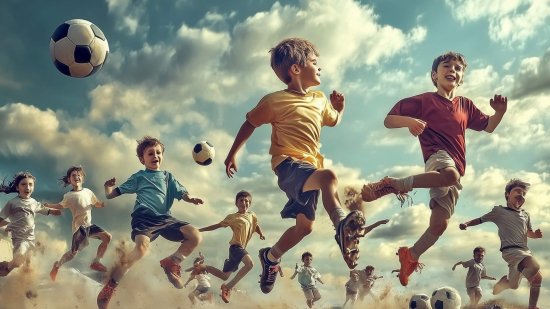 Deporte infantil en la calle