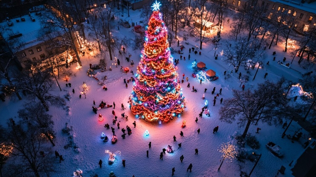 el árbol de croché más grande del mundo