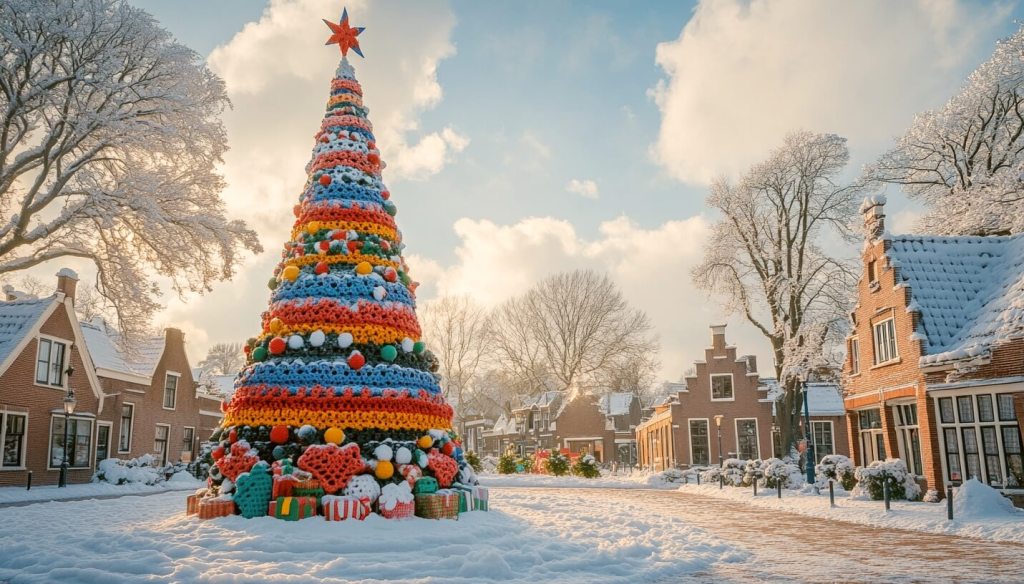 el árbol de croché más grande del mundo