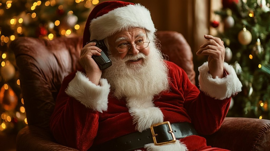 una videollamada a Papá Noël